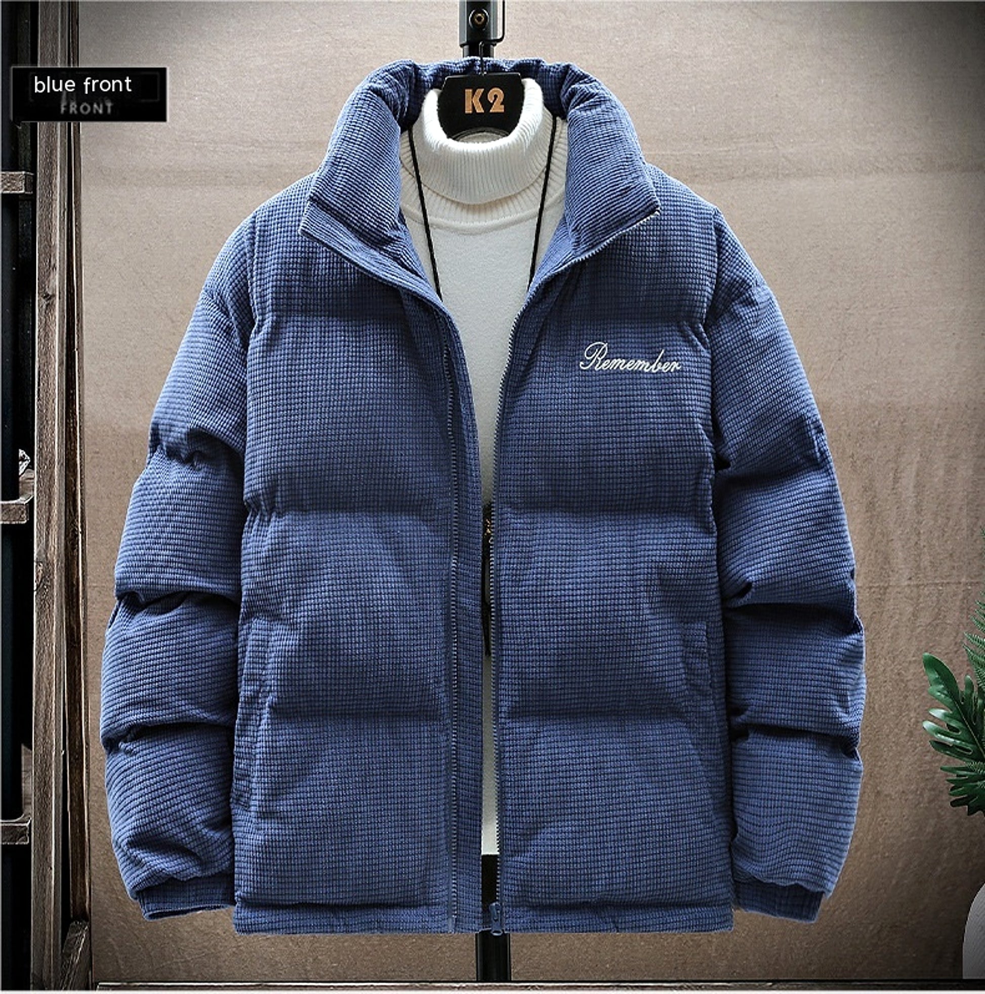 Waffle Coat Winter Warm And Trendy Cotton Coat - enhanced image 12