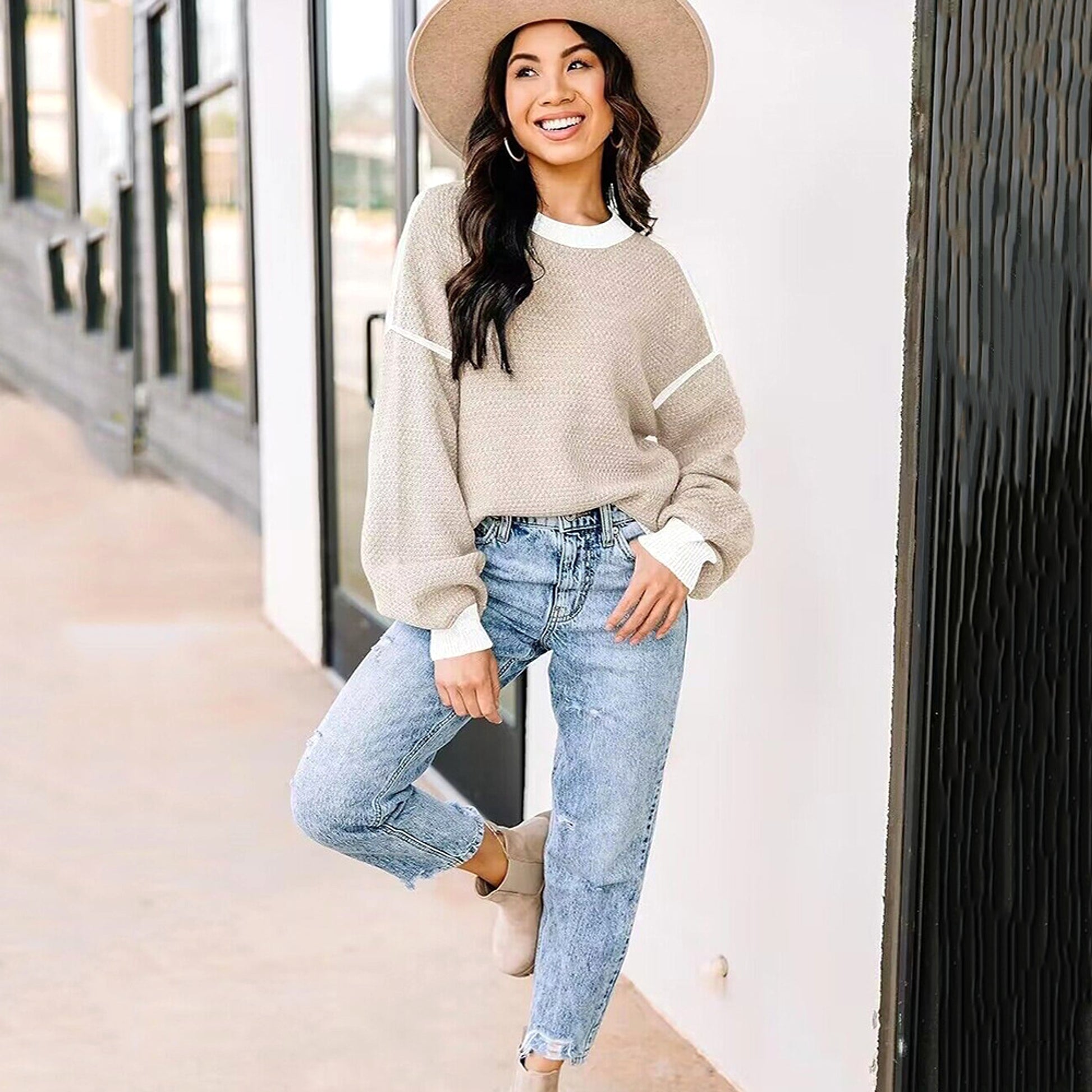 A.1 Women Loose Casual Sweater - enhanced image 12