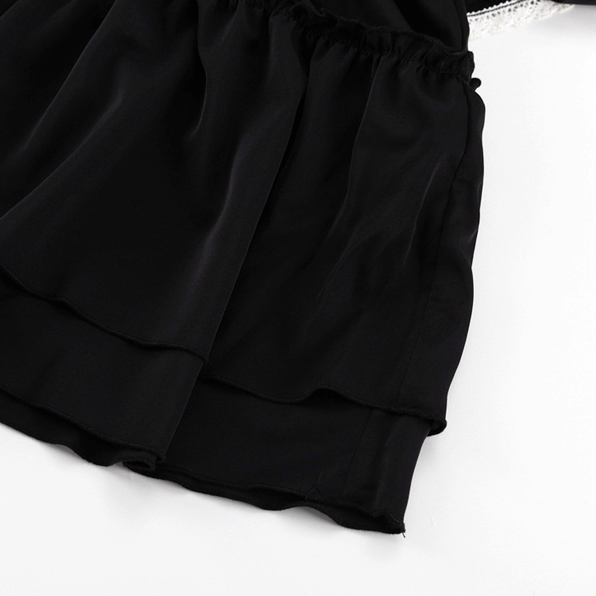 Women's Graceful And Fashionable Bell Sleeve Ruffle Dress - enhanced image 12