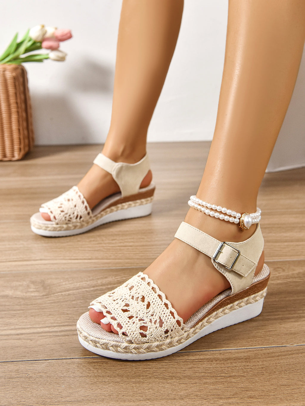 25 Edition – Boho Platform Buckle Wedge Sandals - enhanced image 13
