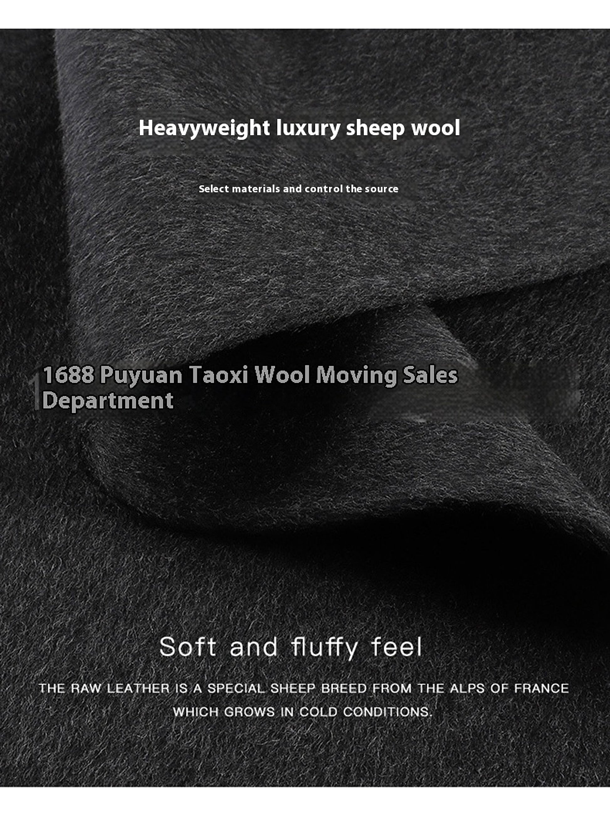 Angora Red Women's Loose Double-Sided Wool Overcoat – Elegant & Cozy - enhanced image 13