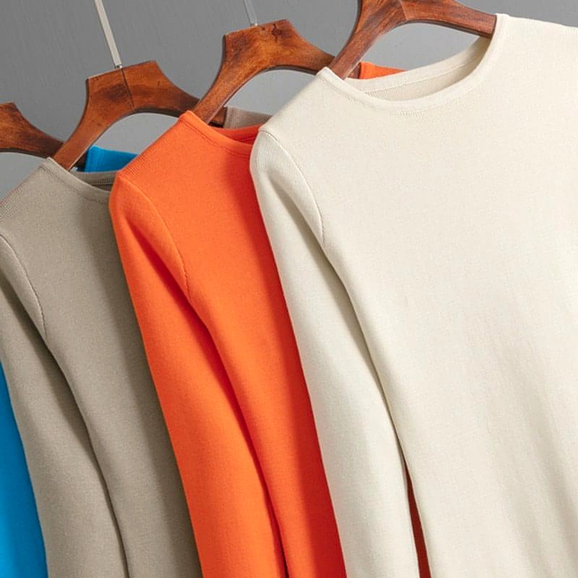 Autumn And Winter Long Sleeve Knitted Backless Round Neck Dress - enhanced image 13