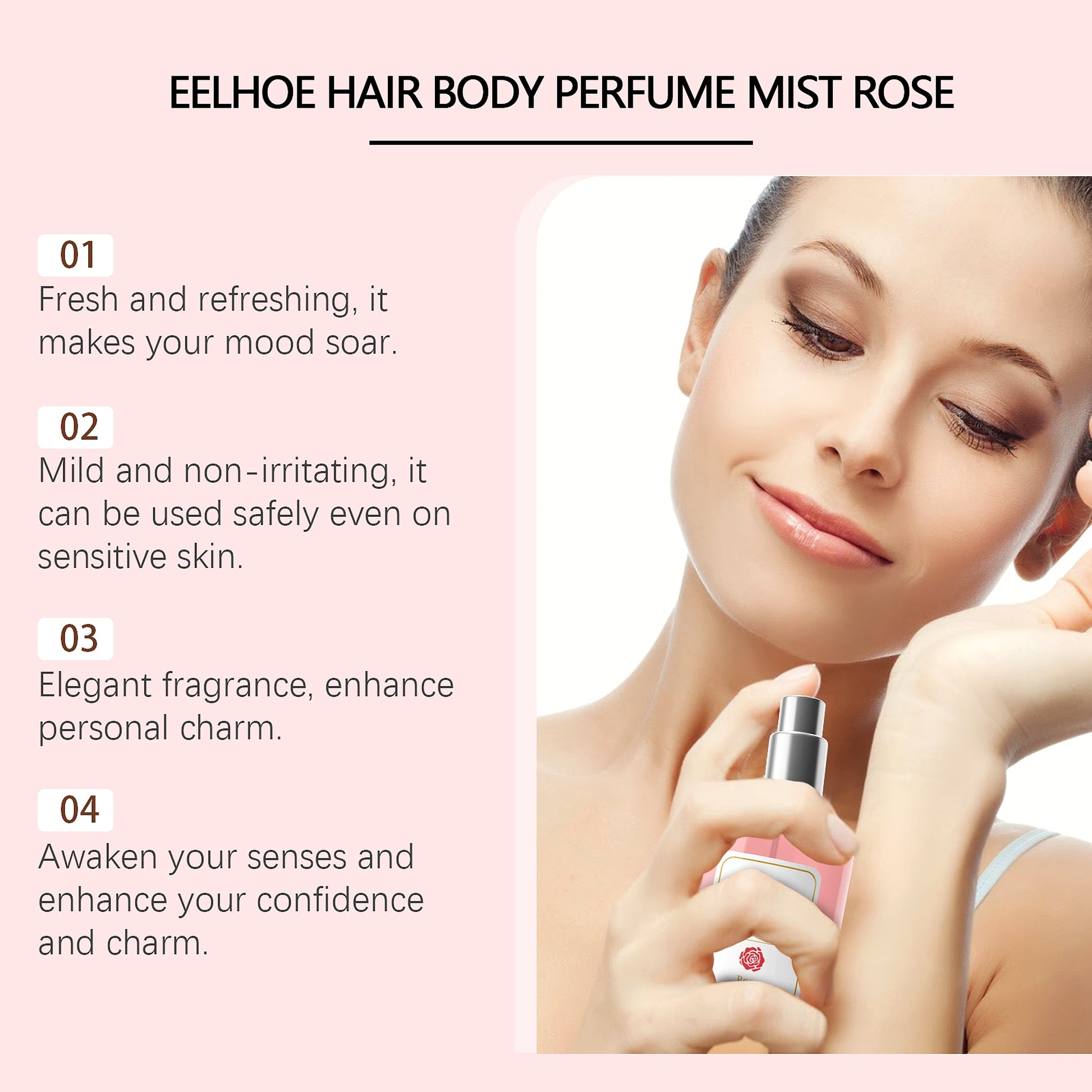 EELHOE Rose Body Hair Eau De Parfum Women - enhanced image 13