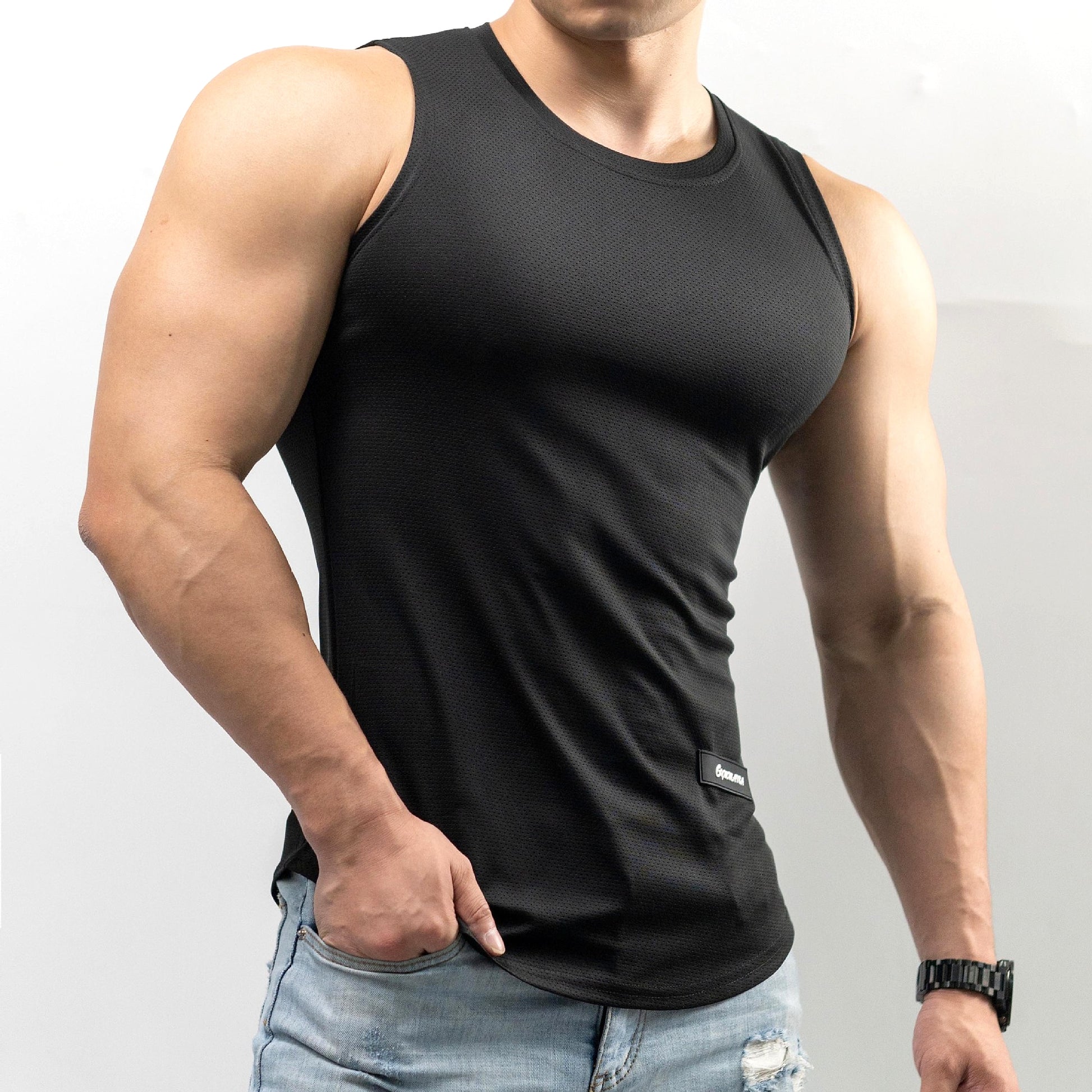 Ice Silk Vest Men's Sport T-shirt Summer - enhanced image 13