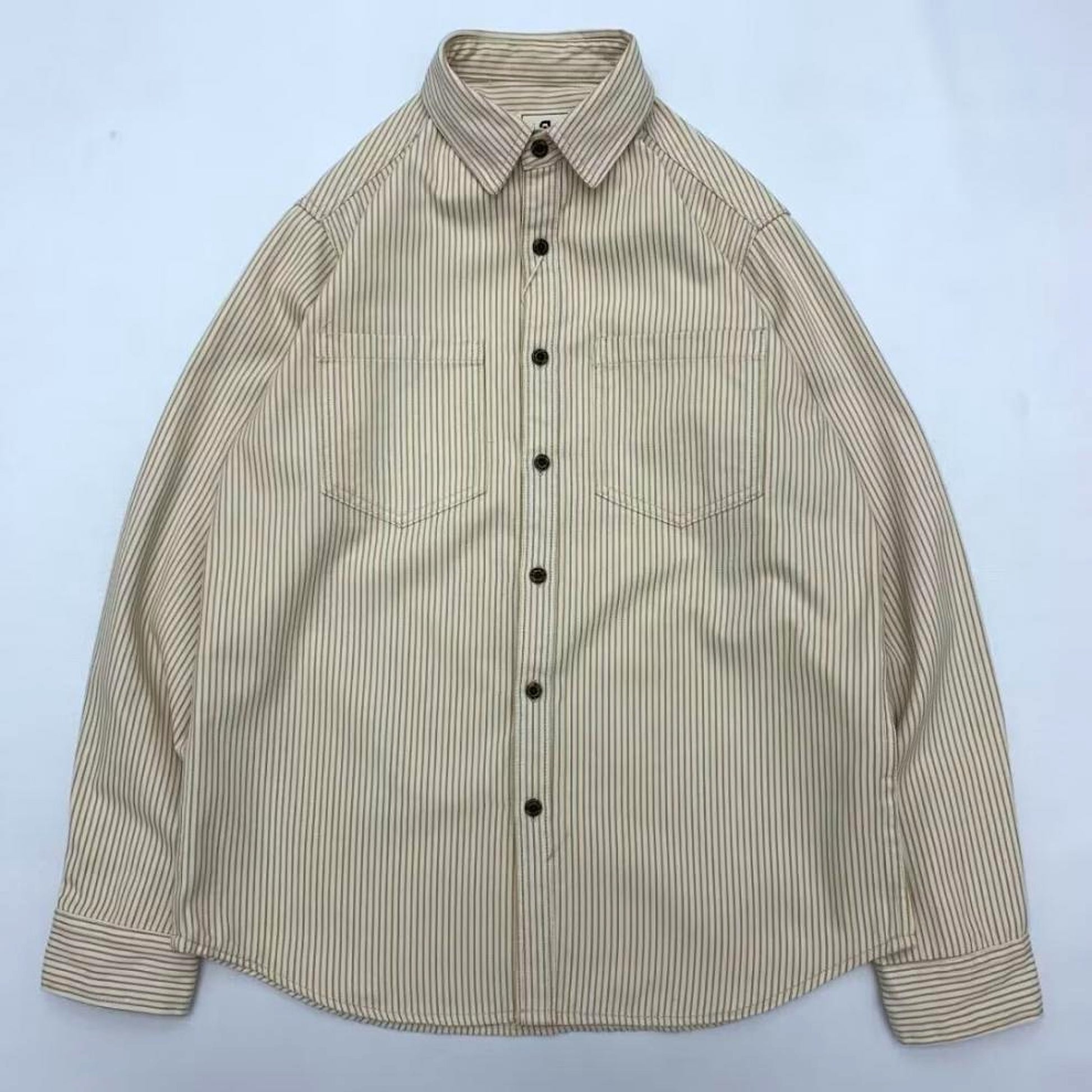 Letter Long Sleeve Loose Boys Summer Trendy All-match Casual DressShirt - enhanced image 13
