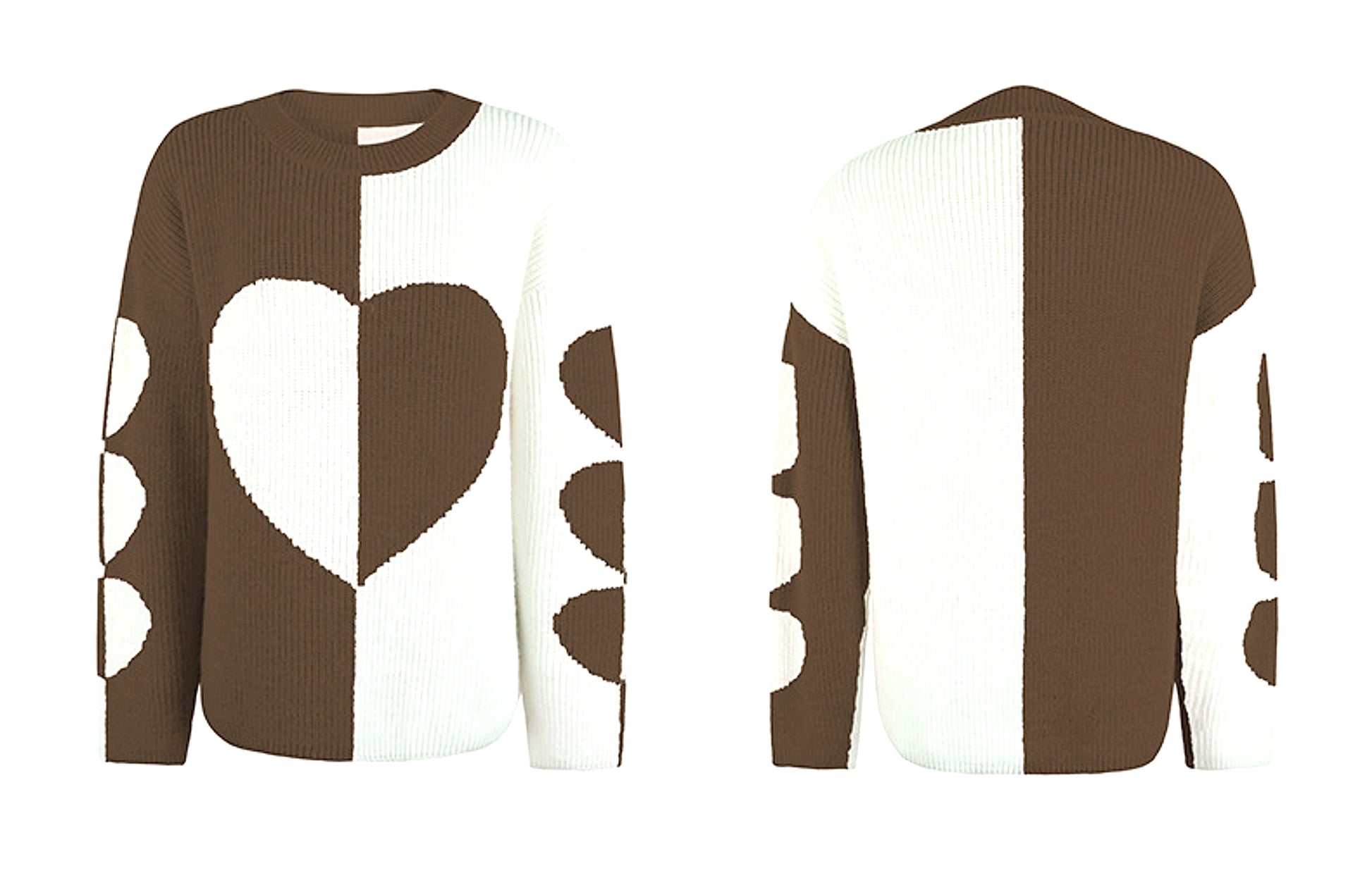 Long Sleeve Love Pattern Sweater Women - enhanced image 13