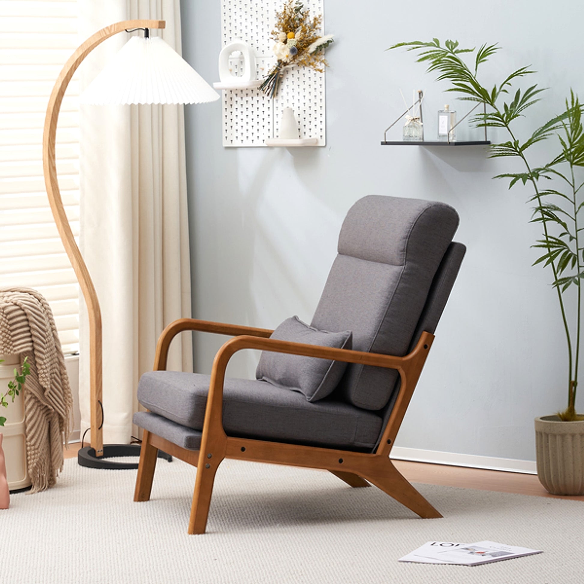 LuneluX_Home – Scandinavian Lounge Chair (Dark Gray) - enhanced image 13