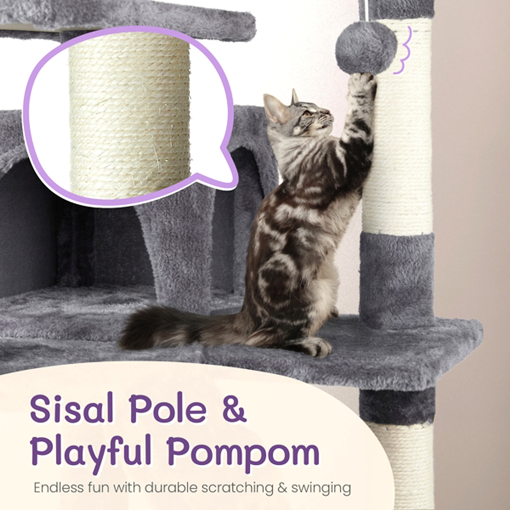 LuneluX – Vertical Retreat 53″ Cat Lounge - enhanced image 13