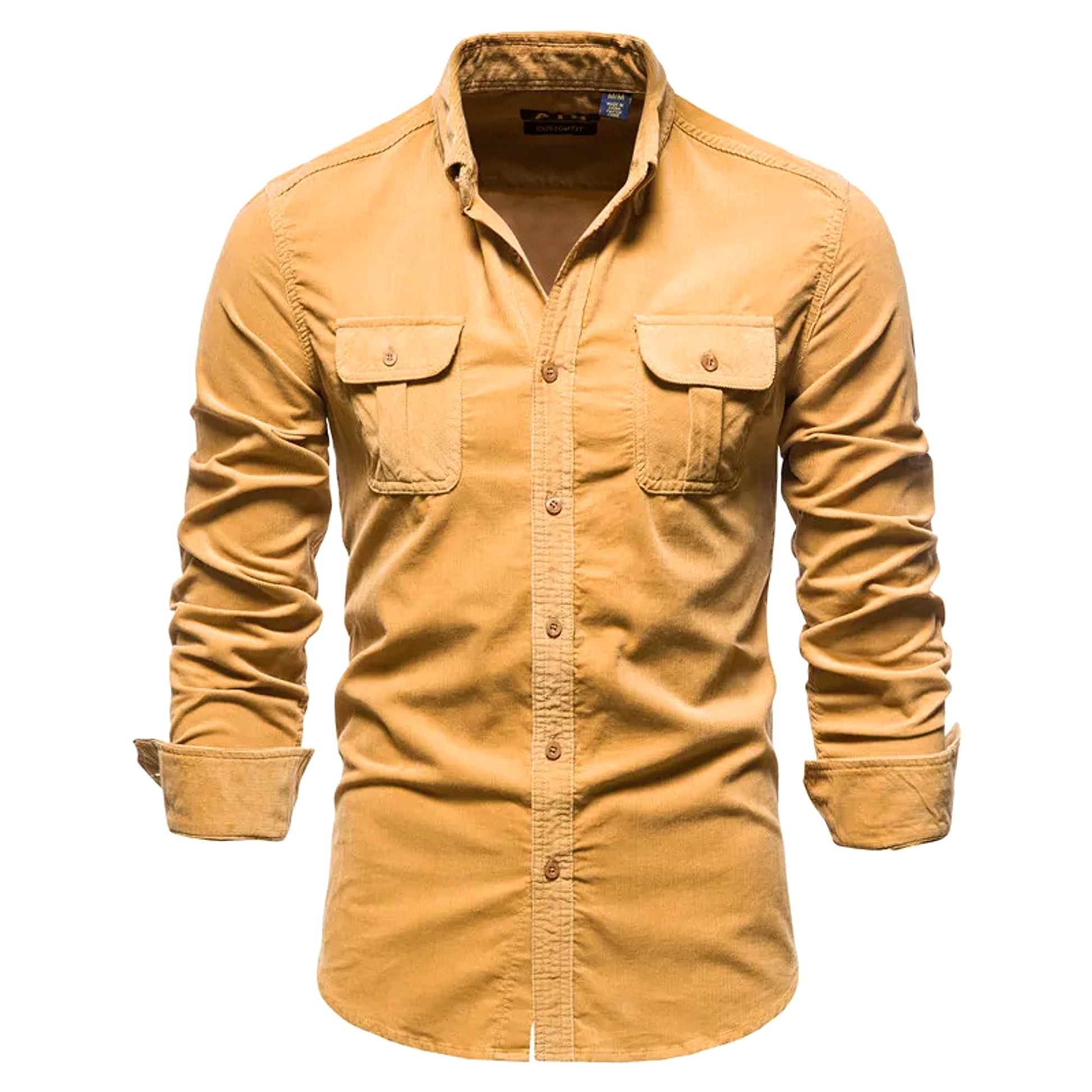 Men DressShirt College Tops Longsleeve Blue - enhanced image 13
