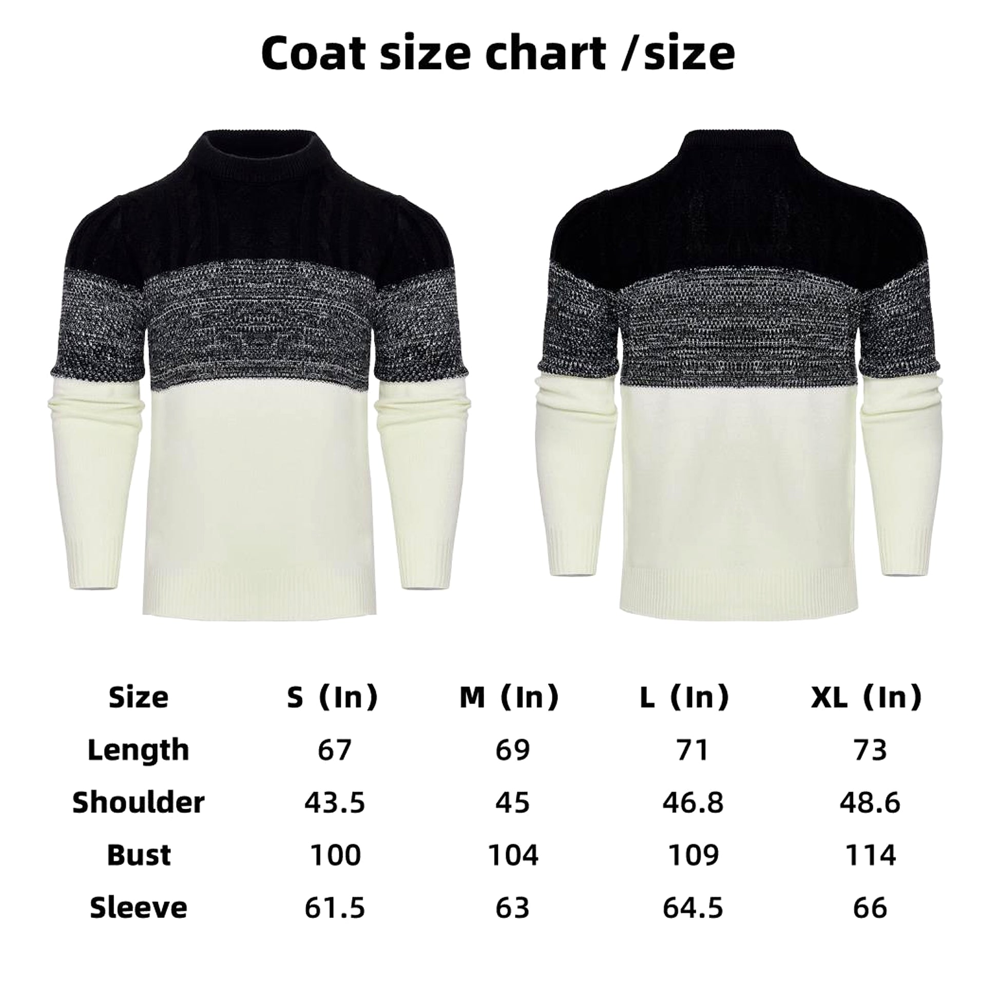 Men's Casual Color Block Long Sleeve Cable Knit Pullover Sweater - enhanced image 13