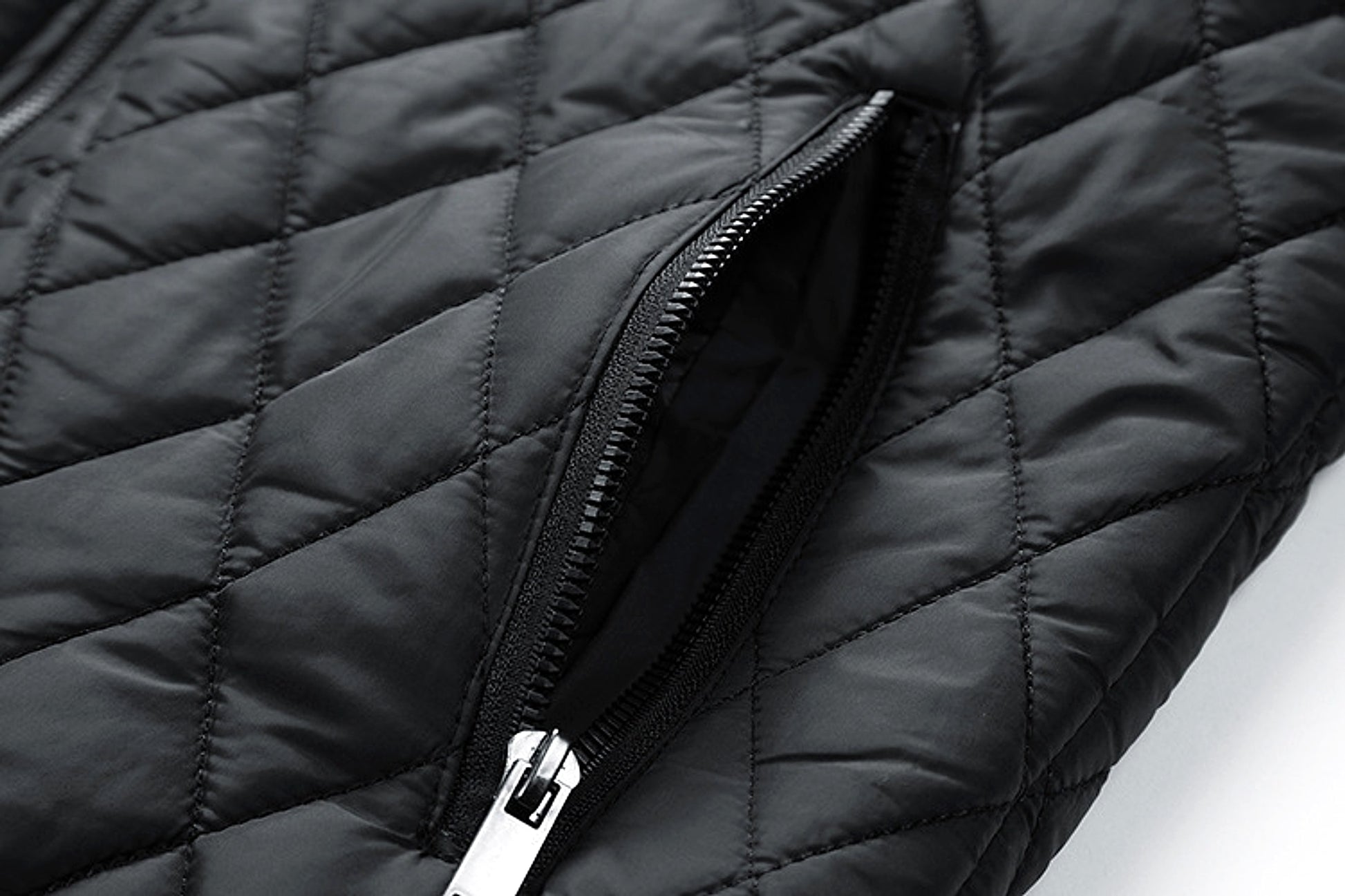 Men's Casual Jacket Quilted Cotton Removable Hood Jacket - enhanced image 13