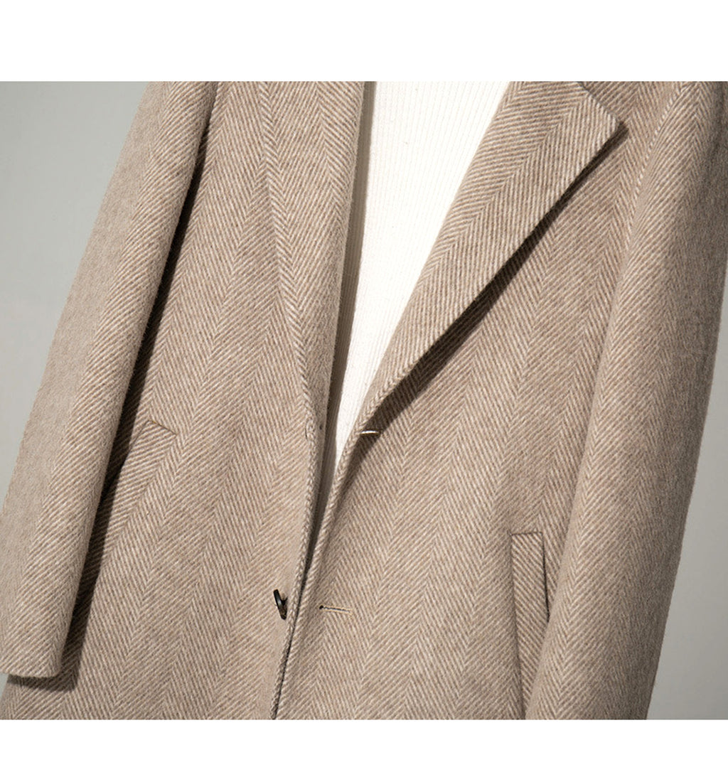 MetroElite™ Men's Wool Coat – Premium Herringbone Winter Edition - enhanced image 13