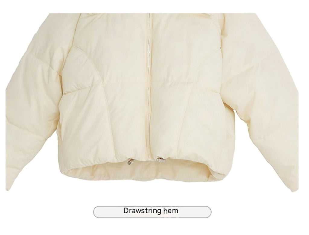 Puffy Hooded Bread Short Cotton-padded Jacket For Women Thick Loose - enhanced image 13