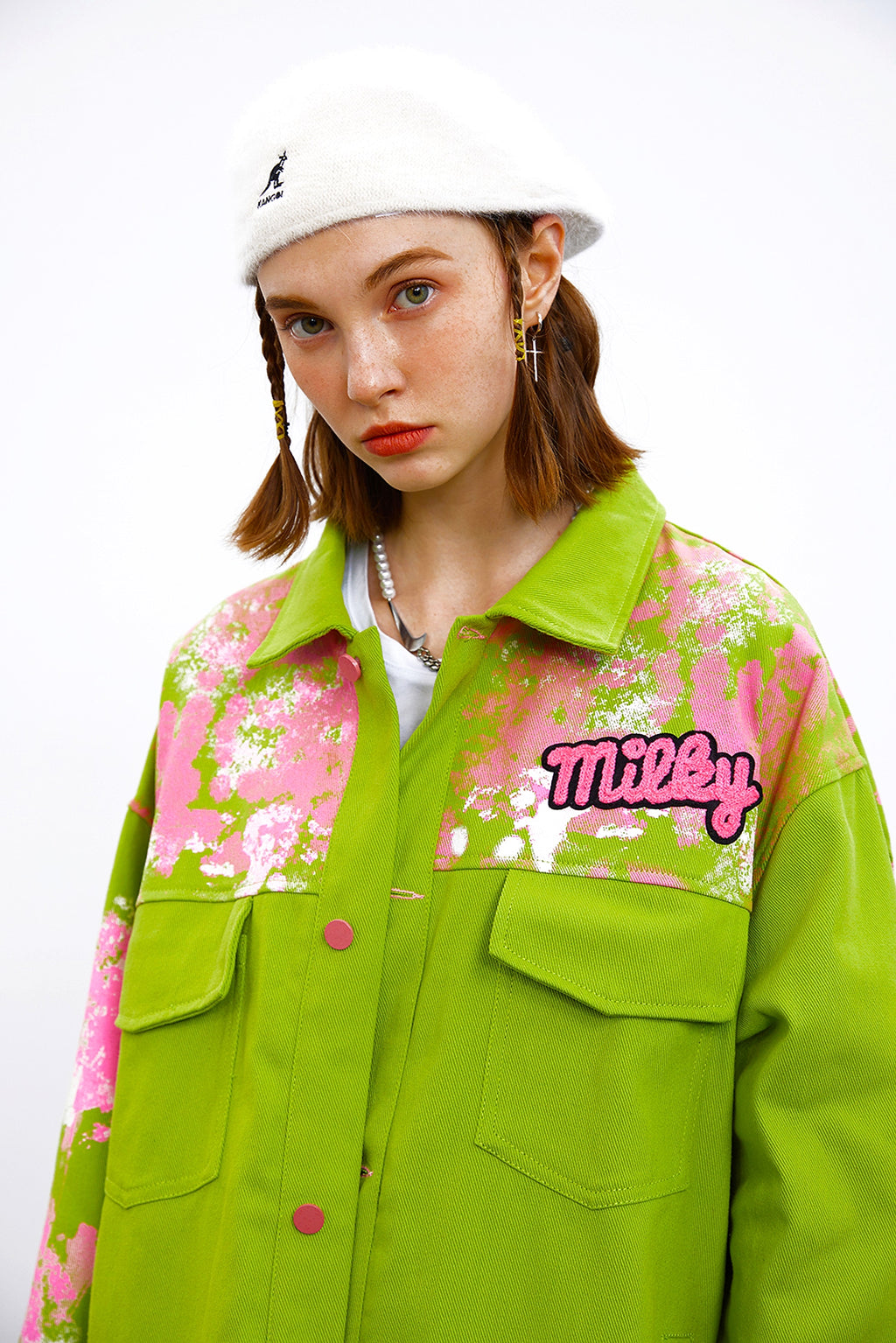 Splash-Ink Workwear Jacket for Men and Women – Modern Streetwear Style - enhanced image 13