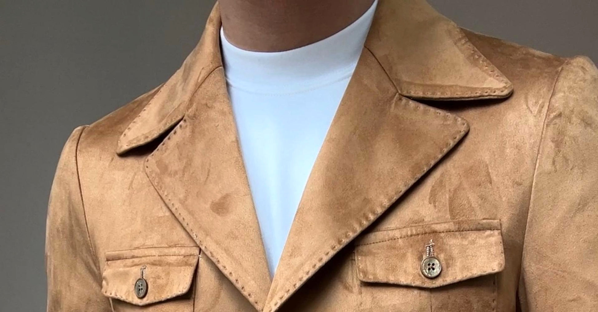 VeluttoRetro™ – Suede Velvet Classic Jacket - enhanced image 13