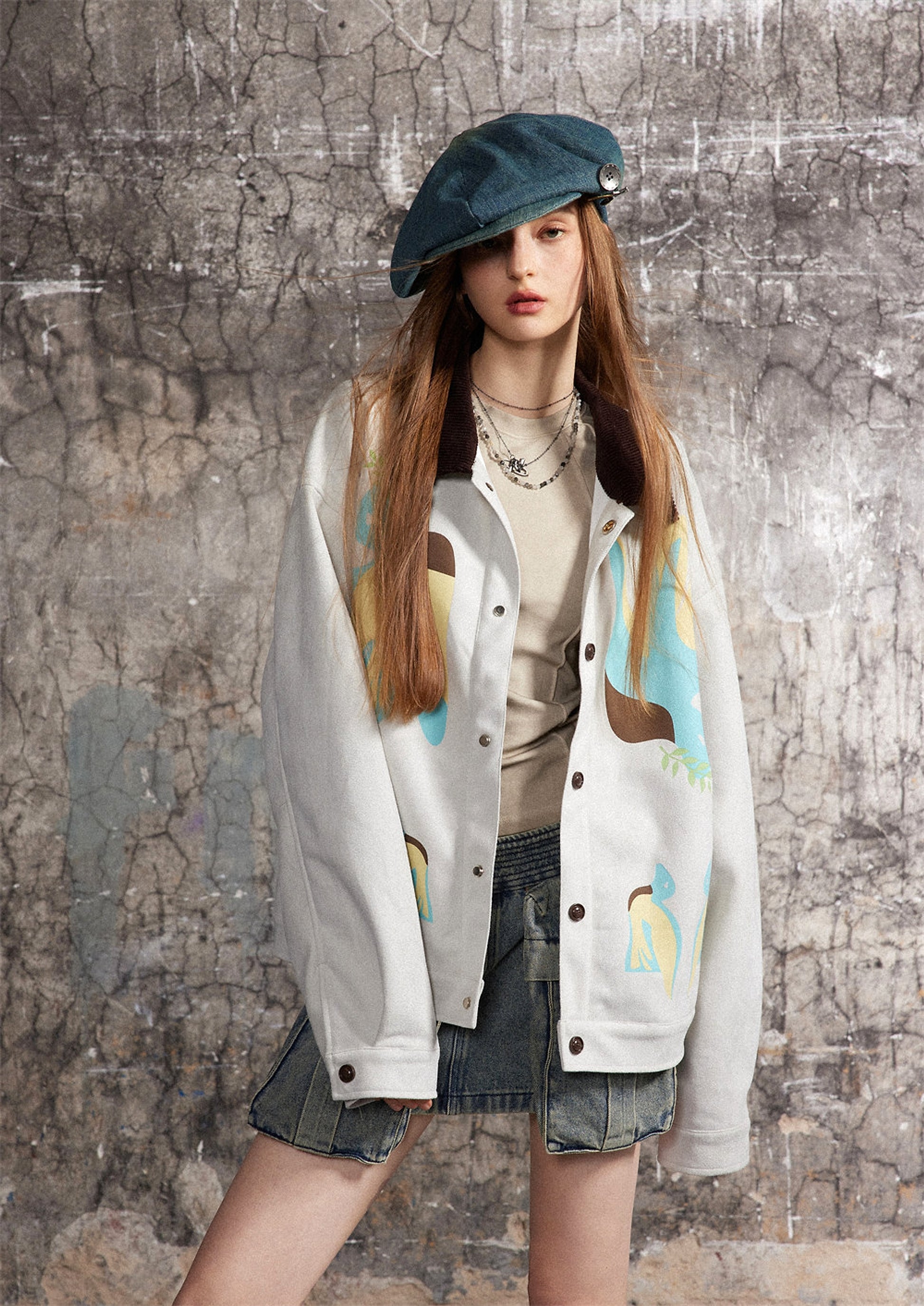 Stitching Contrast Color JacketWomen - enhanced image 13