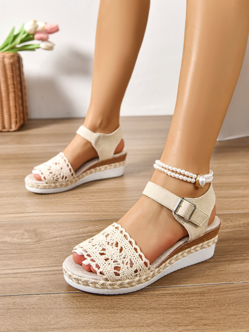25 Edition – Boho Platform Buckle Wedge Sandals - enhanced image 14