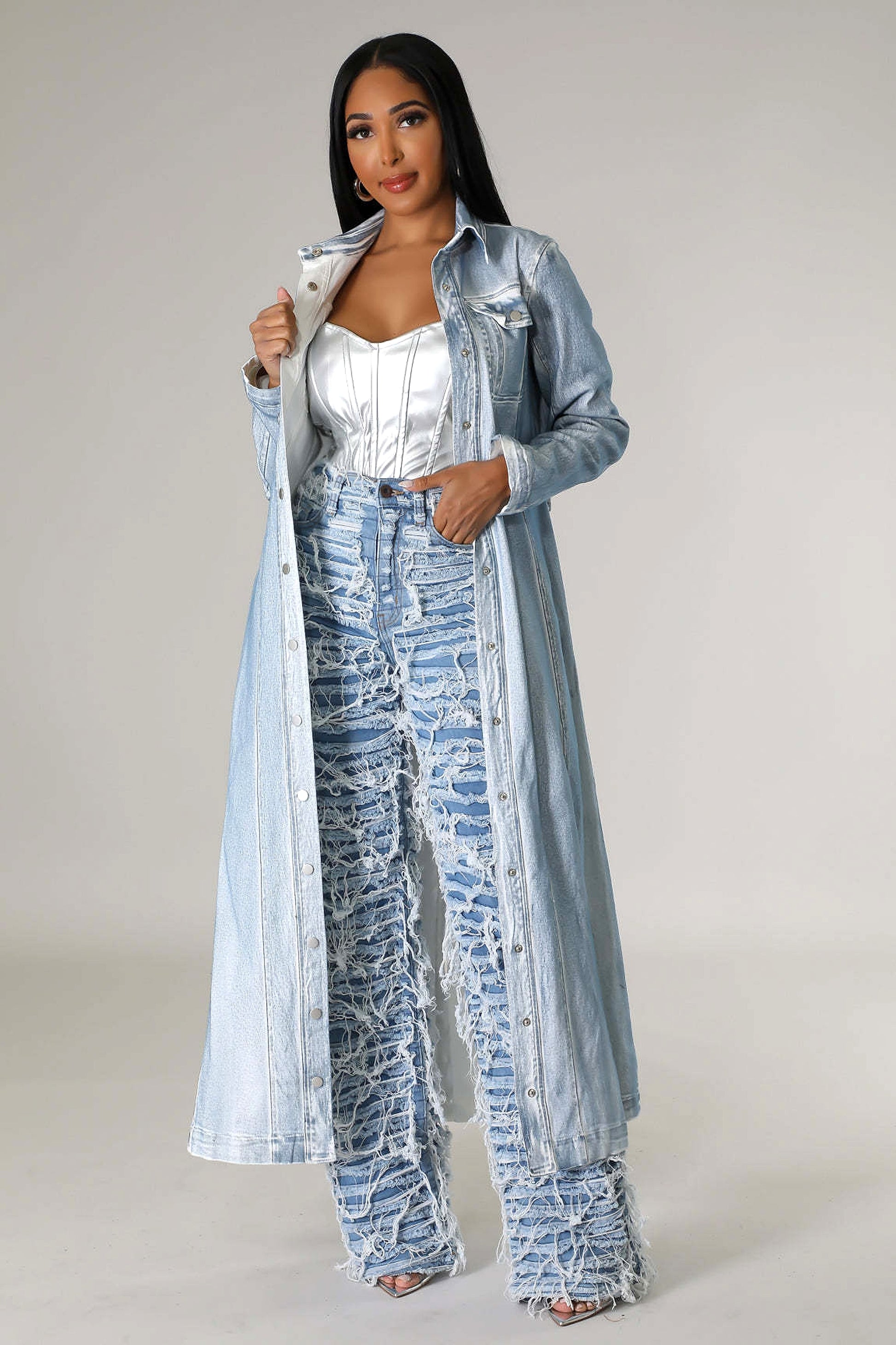 25 Edition – Women’s High Waist Ripped Tassel Denim Pants - enhanced image 14