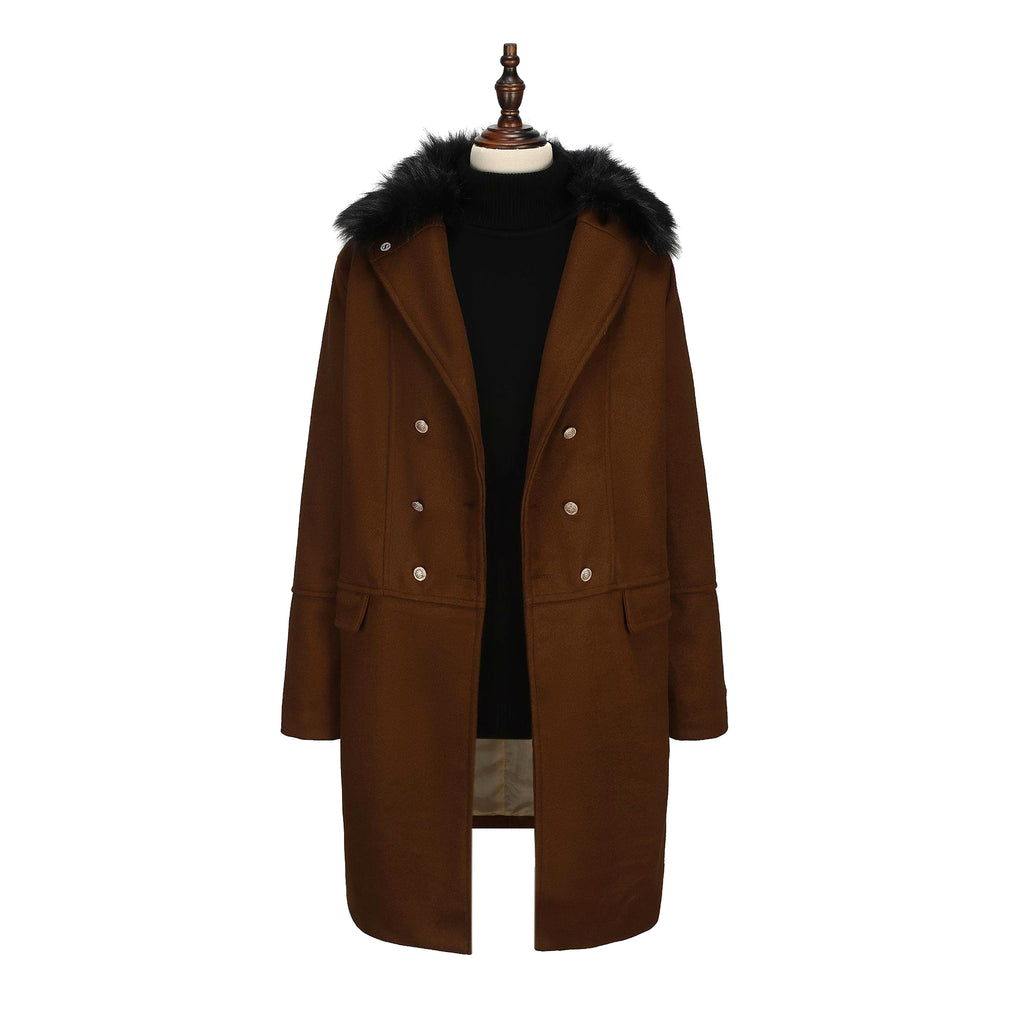 Casual Woolen Men's Trench Coat Men - enhanced image 14