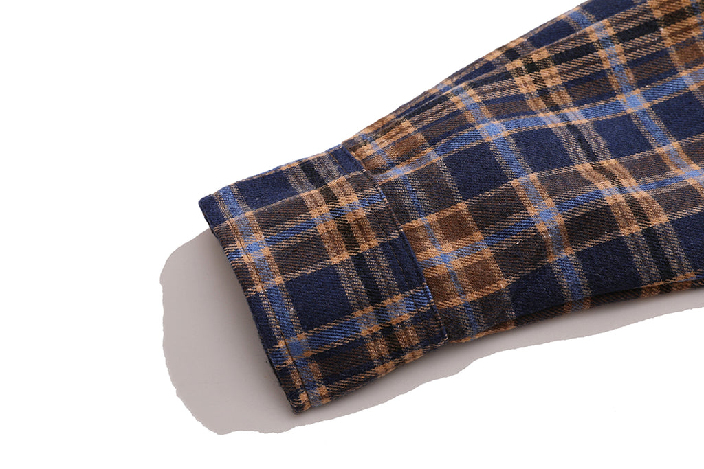 Fashion Brand Plaid Long Sleeve DressShirt Coat Jacket Men & Women - enhanced image 14