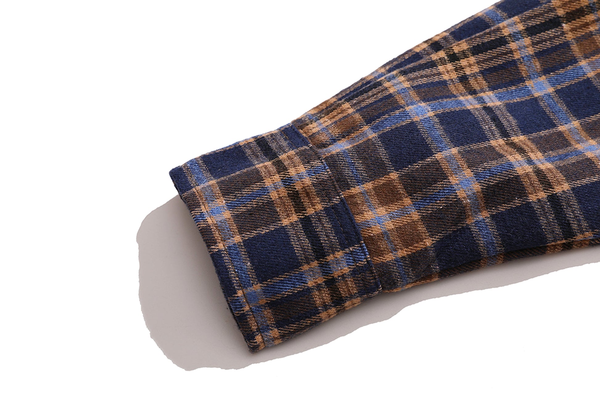 Fashion Brand Plaid Long Sleeve DressShirt Coat Jacket Men & Women - enhanced image 14