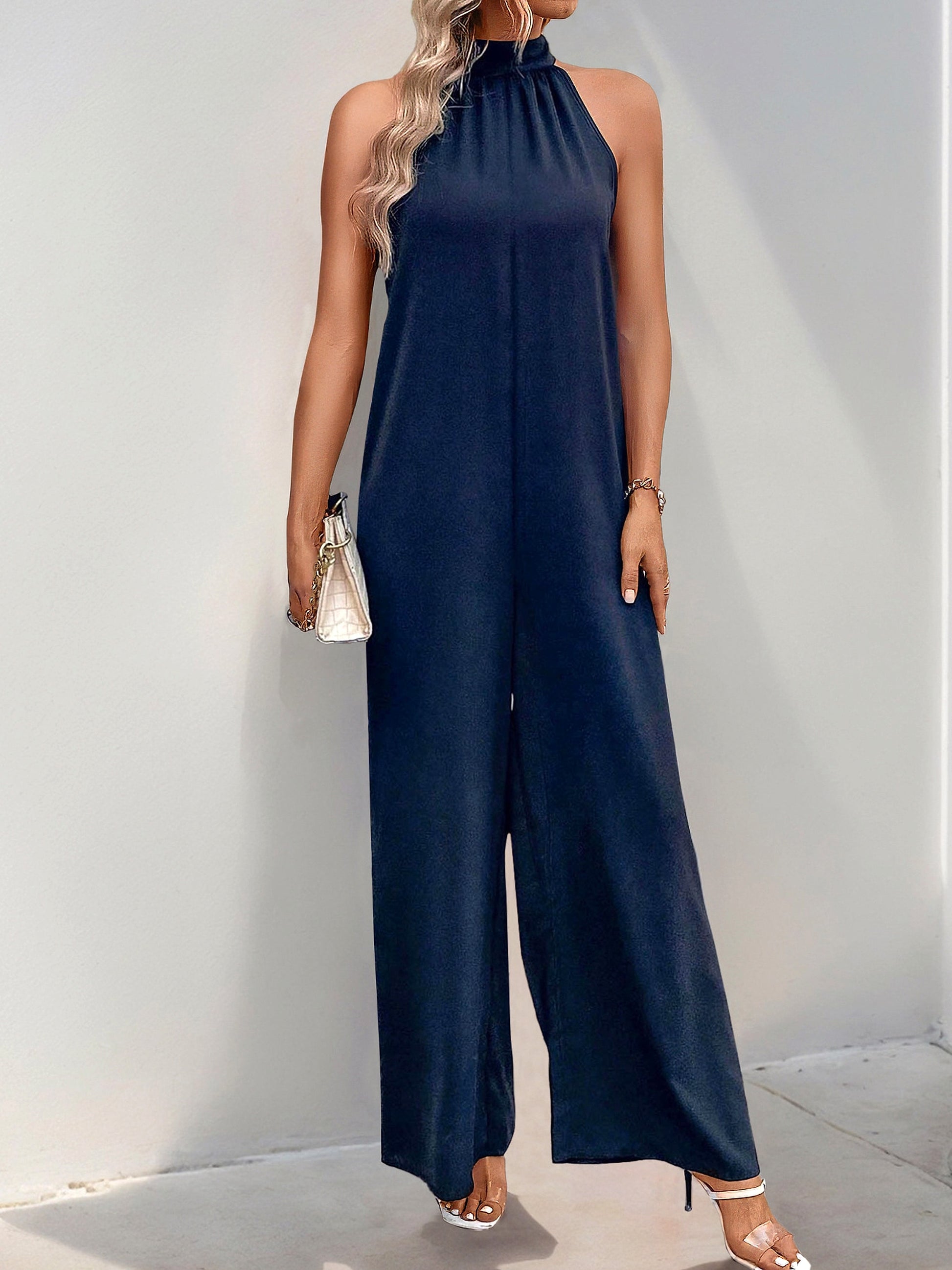 Fashion Jumpsuit Halter Straight Onesie - enhanced image 14