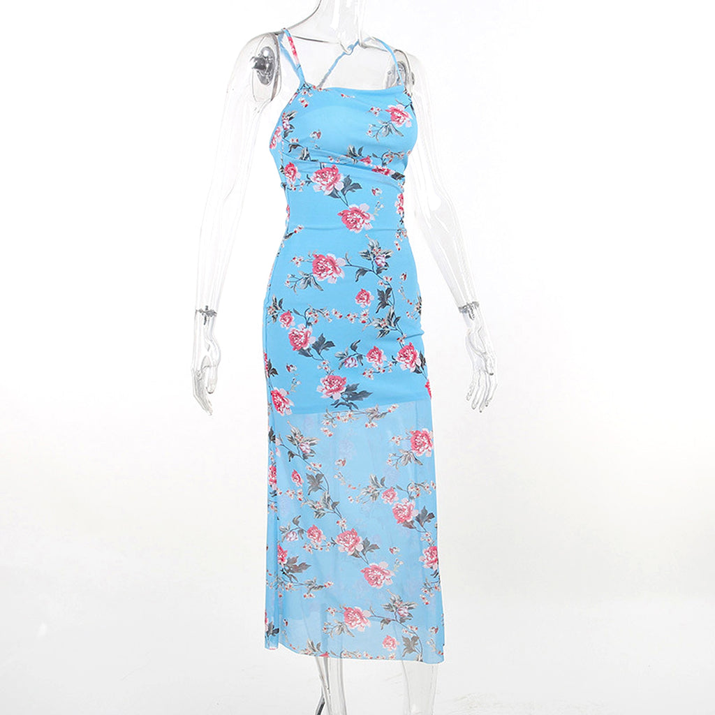 Women's Wear Slim Fit Printing Slip Dress - HAUTE FEMME EDITION 25 - enhanced image 14