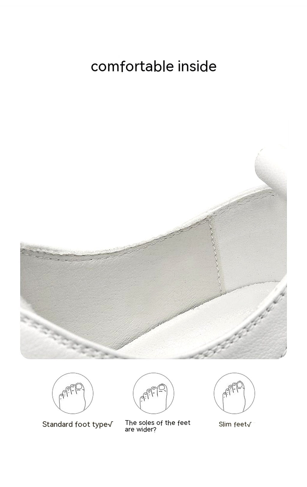 First Layer Cowhide Men's Casual Pumps Sole Leather Round Head Low-cut White Shoes - enhanced image 14