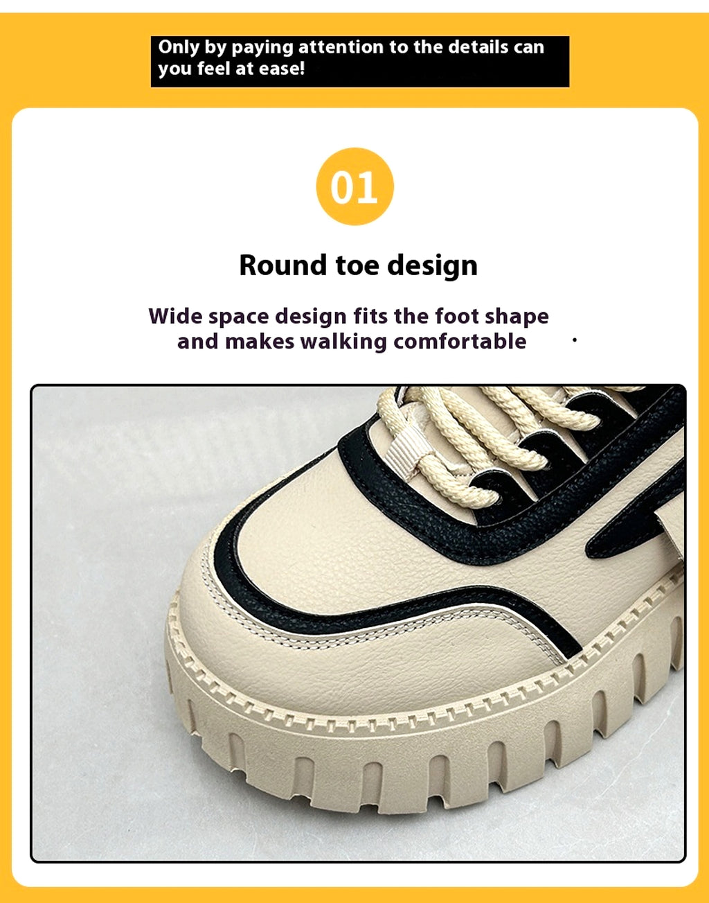 Fleece-lined Warm White Shoes For Women High-top Board Shoe - enhanced image 14