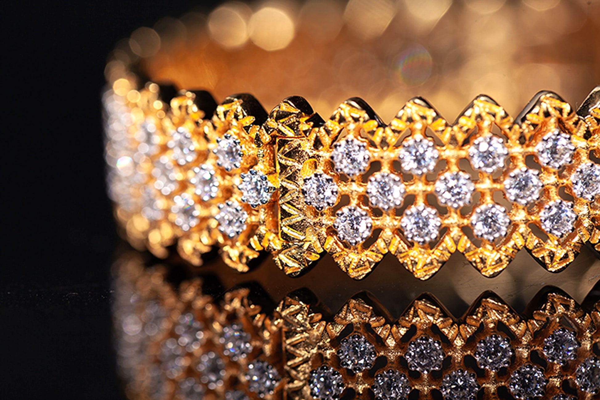 Gold Plated S925 Silver Fine Version Of The Lace Bracelet For Women - enhanced image 14