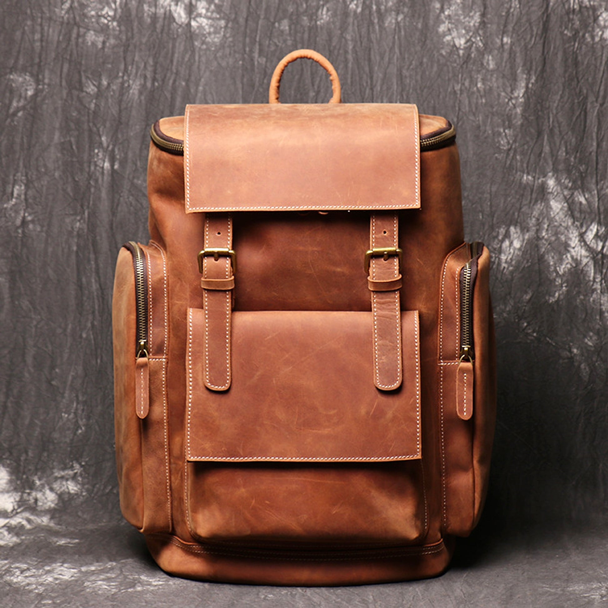 ALLFASHION™ – HeritageLeather Laptop Backpack - enhanced image 14