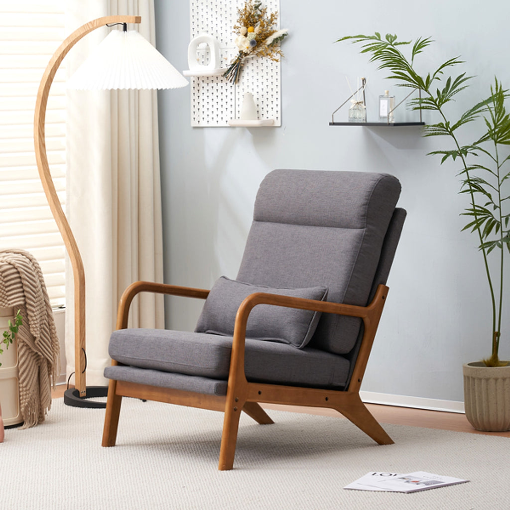 LuneluX_Home – Scandinavian Lounge Chair (Dark Gray) - enhanced image 14