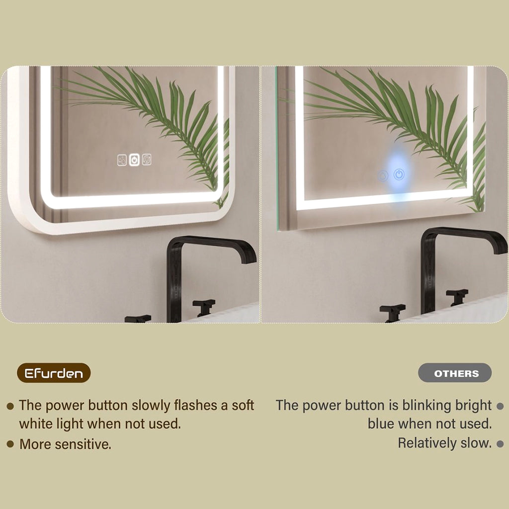 LuneluX_Home – Smart LED Bathroom Mirror with Anti-Fog & Touch Control (Vertical & Horizontal Mounting) - enhanced image 14