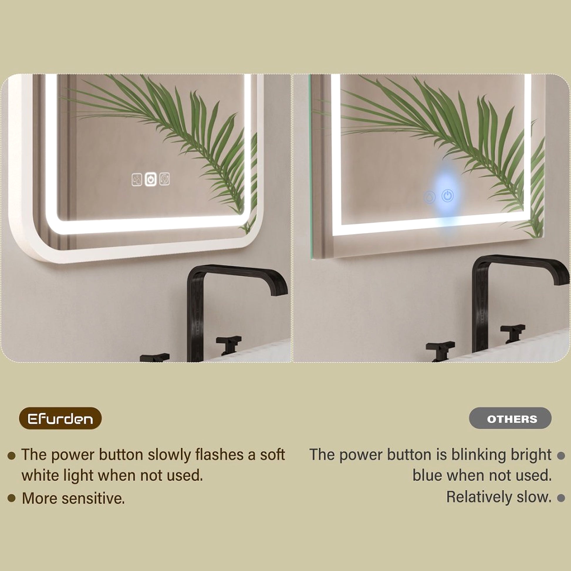 LuneluX_Home – Smart LED Bathroom Mirror with Anti-Fog & Touch Control (Vertical & Horizontal Mounting) - enhanced image 14