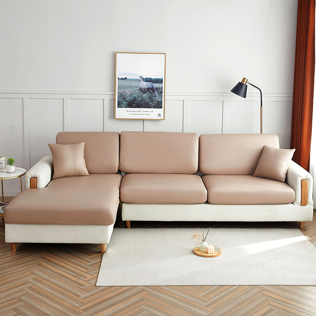 LuxFit™ – Elastic Waterproof Leather-Style Sofa Slipcover - enhanced image 14