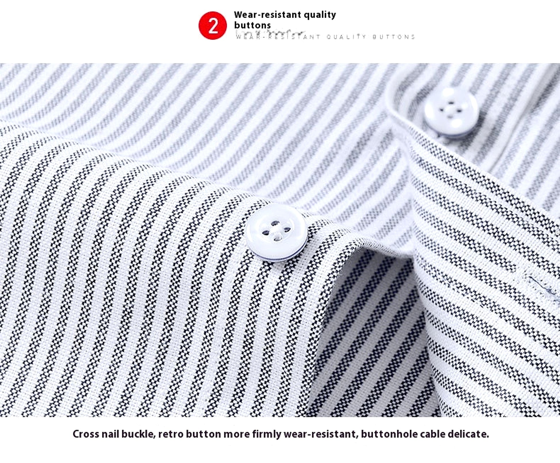 Men's Purified Cotton Long Sleeve DressShirt Anti-wrinkle Heartless Slim Fit - enhanced image 14
