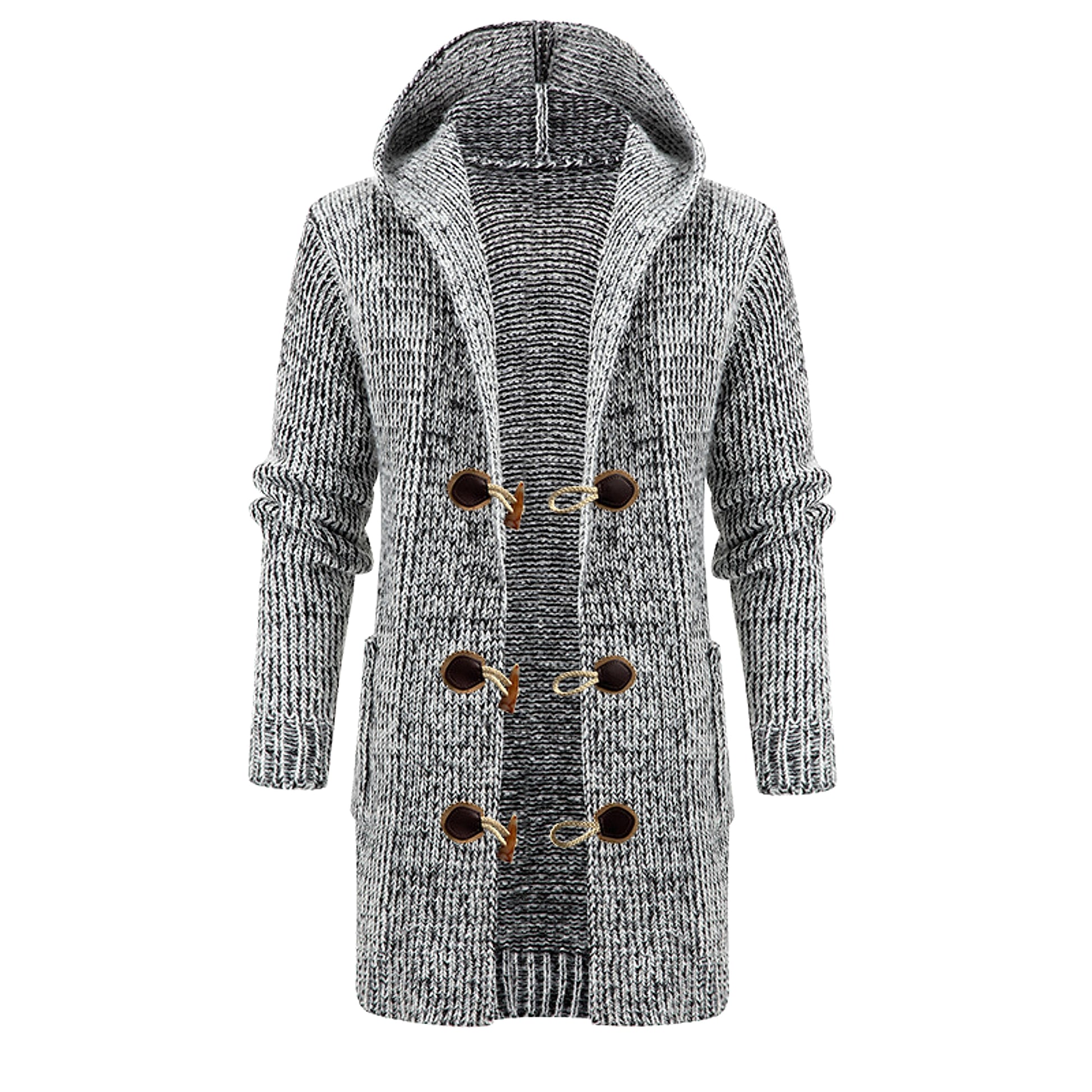 Men's Sweater European And American Style Mid-length Cardigan - enhanced image 14