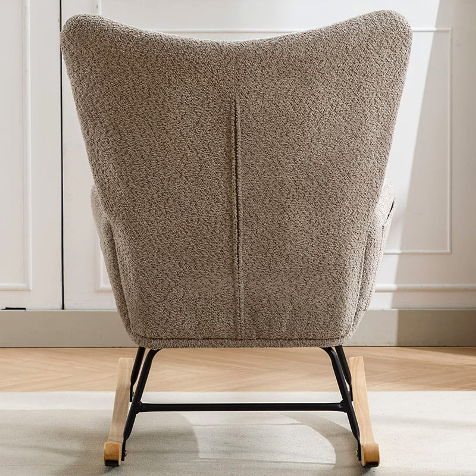 Modern Patchwork Rocking Chair – Macaron Edition - enhanced image 14