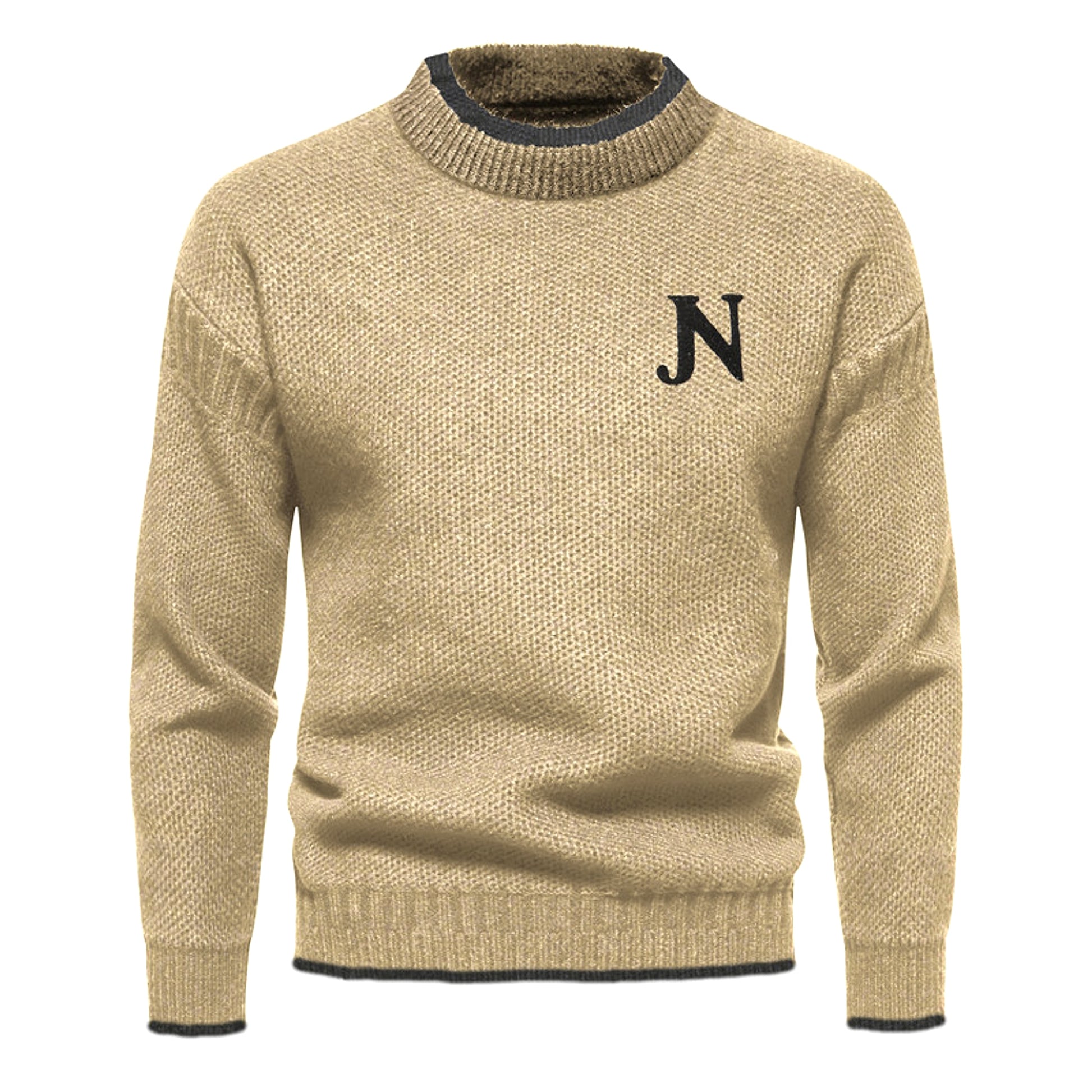 N - Profit - Trendy Leisure Warm Knitted Bottoming Youth Sweater Men - enhanced image 14