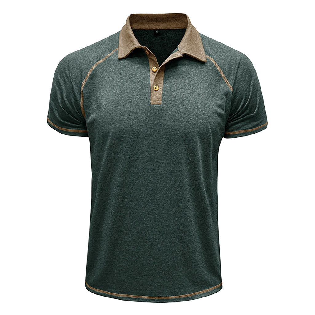 Short-sleeved Lapel T-shirt POLO Bottoming Shirt Men Clothing - enhanced image 14