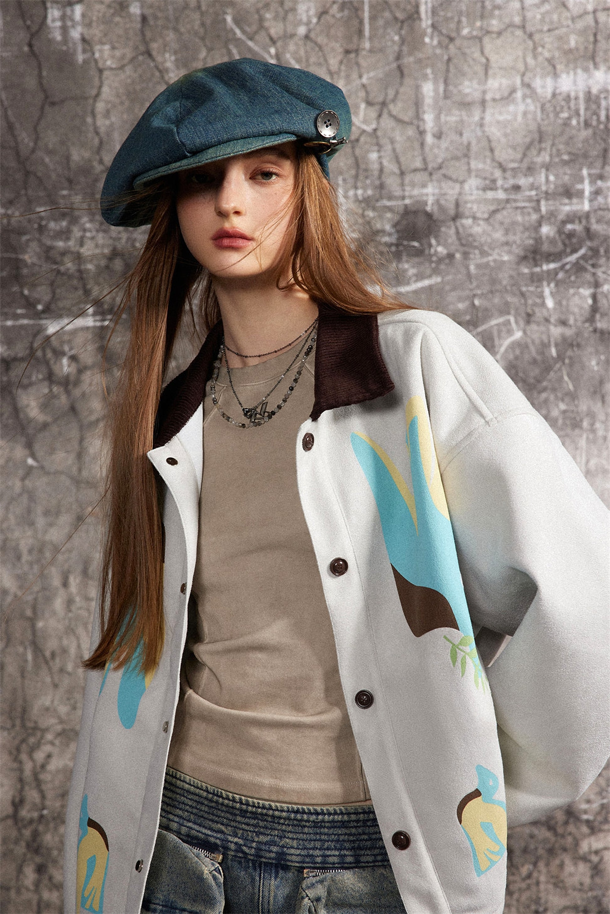 Stitching Contrast Color JacketWomen - enhanced image 14