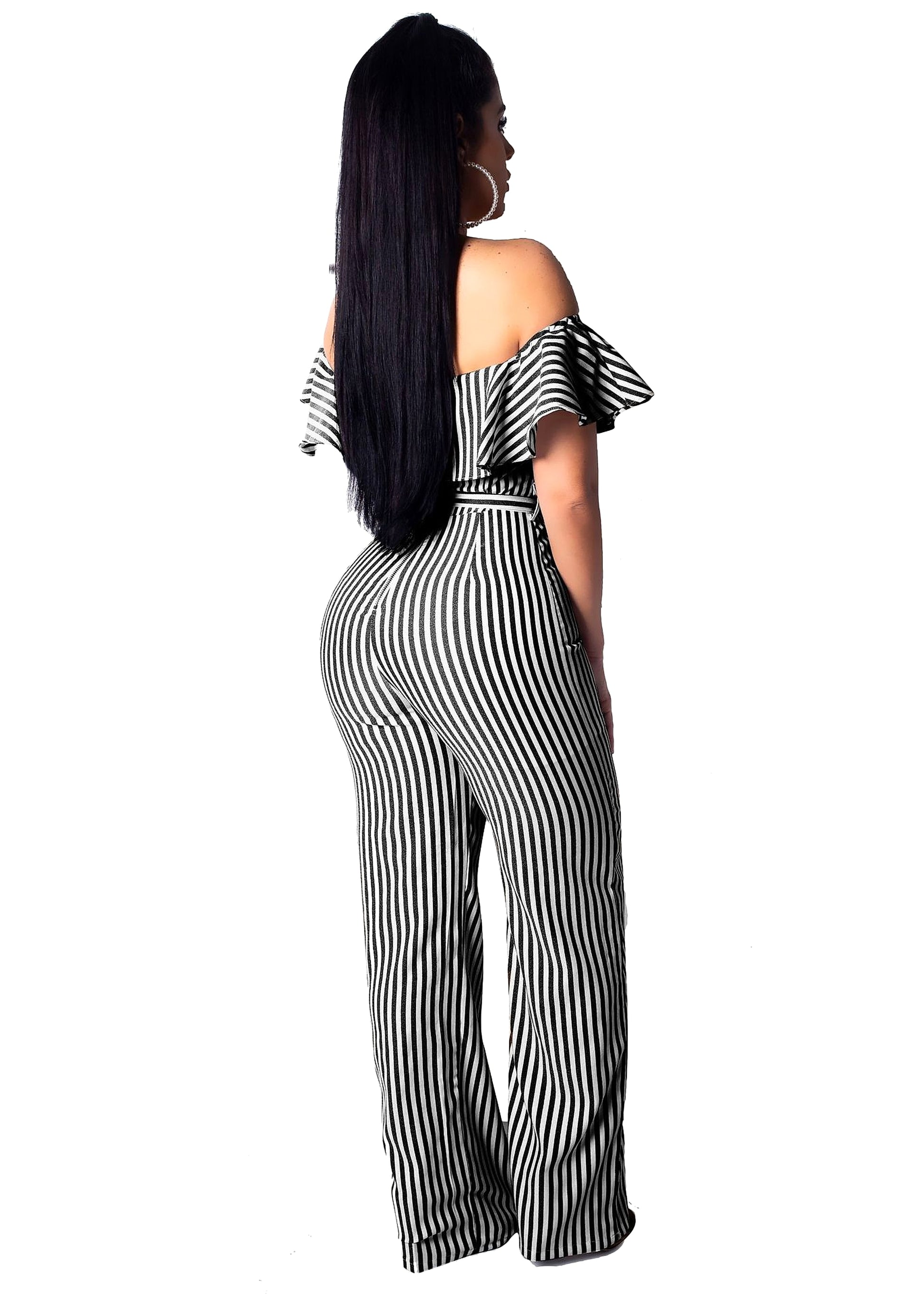 striped jumpsuit - enhanced image 14