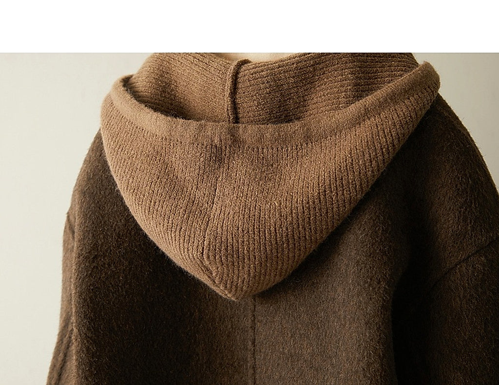 Women's Embroidered Wool Reversible Woolen Coat Slim-fit Coat - enhanced image 14