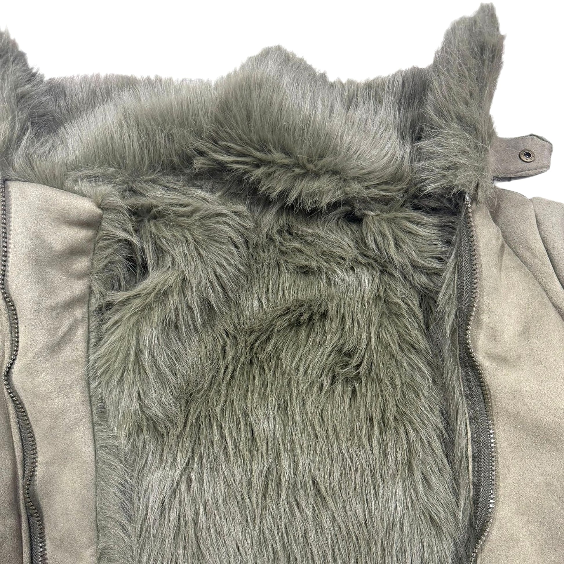 Women's Suede Short Coat – Faux Leather Fall & Winter Streetwear Jacket - enhanced image 14