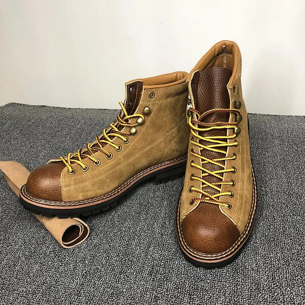 Autumn And Winter Men's Round Toe Fashion Casual Leather Shoes Martin Boots - enhanced image 15