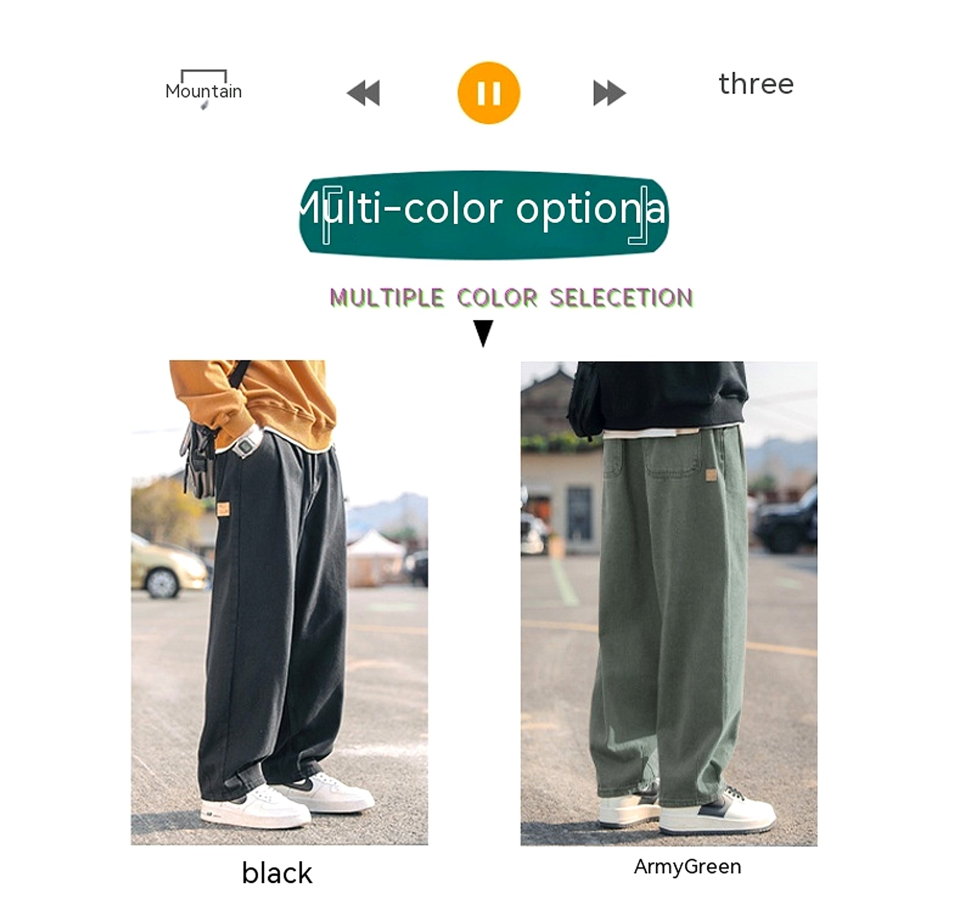 Cotton Pants Men's Casual Straight-leg Pants (Jeans) - enhanced image 15