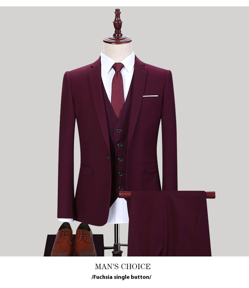 Veridien™ – Korean Slim Fit 3-Piece Suit - enhanced image 15