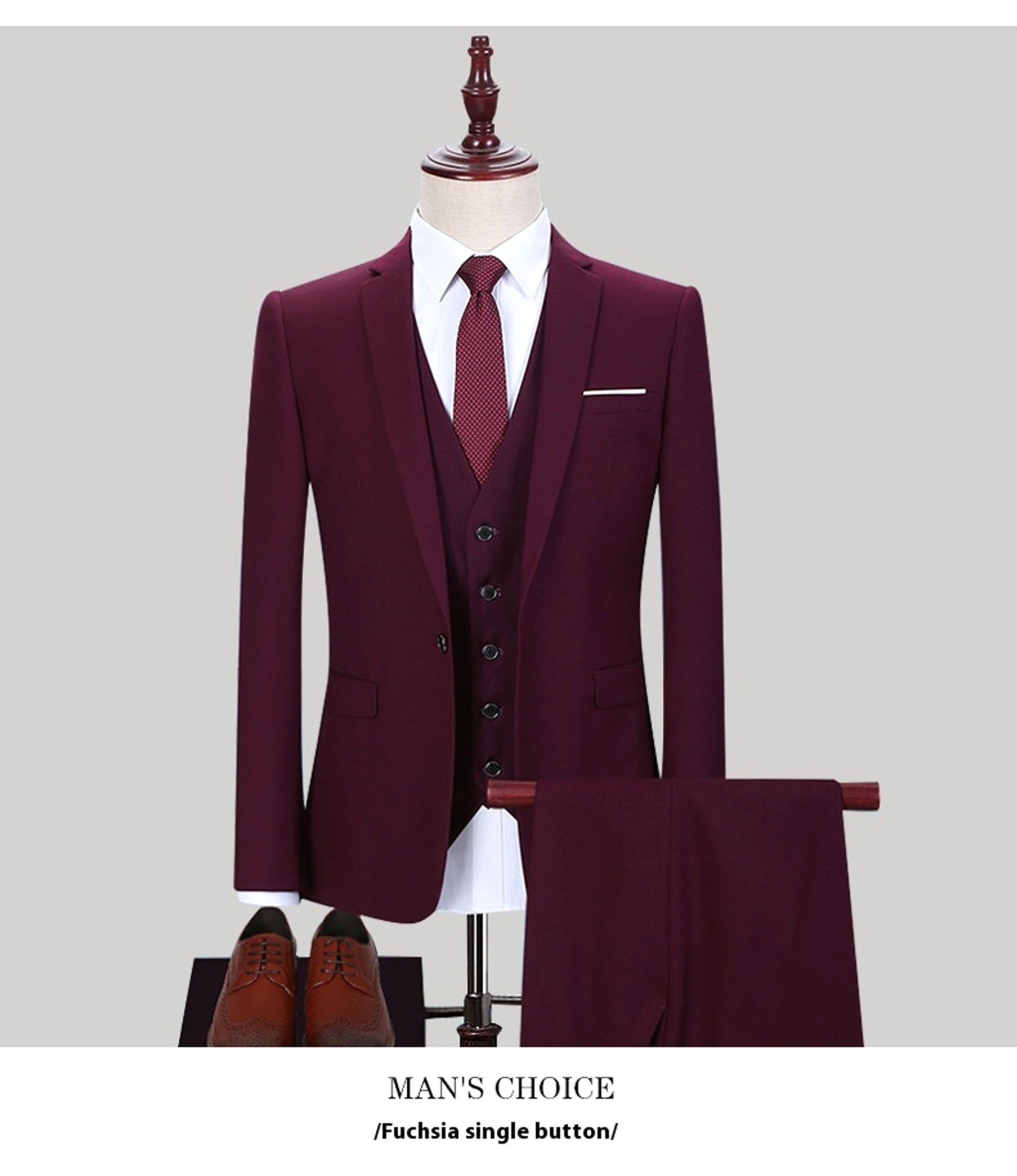 Veridien™ – Korean Slim Fit 3-Piece Suit - enhanced image 15