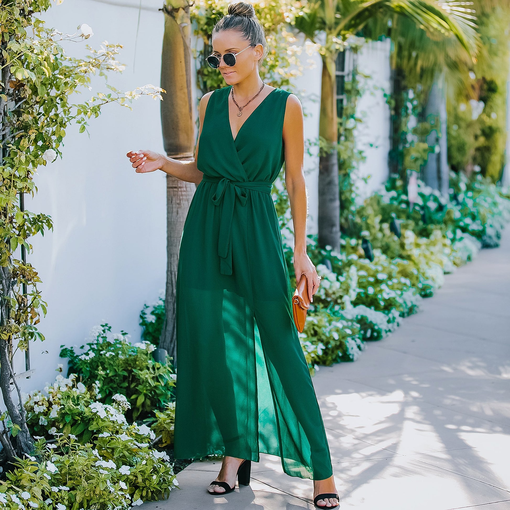 European And American V Neck Dress Women's Long Skirt - enhanced image 15