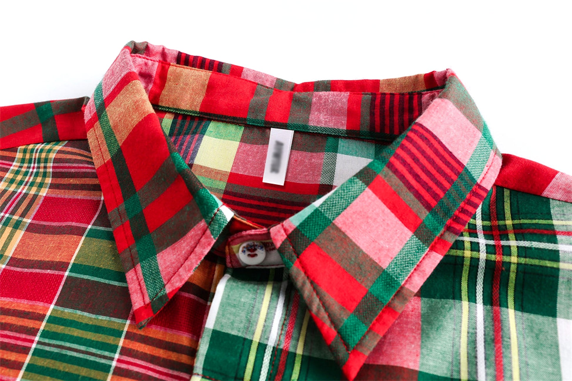 Irregular Spliced Plaid Blouse Women DressShirt - enhanced image 15